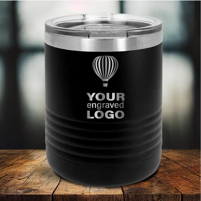 10 oz Lowball Tumblers -Mix & Match- Bulk Wholesale Personalized Engraved or Full Color Print Logo