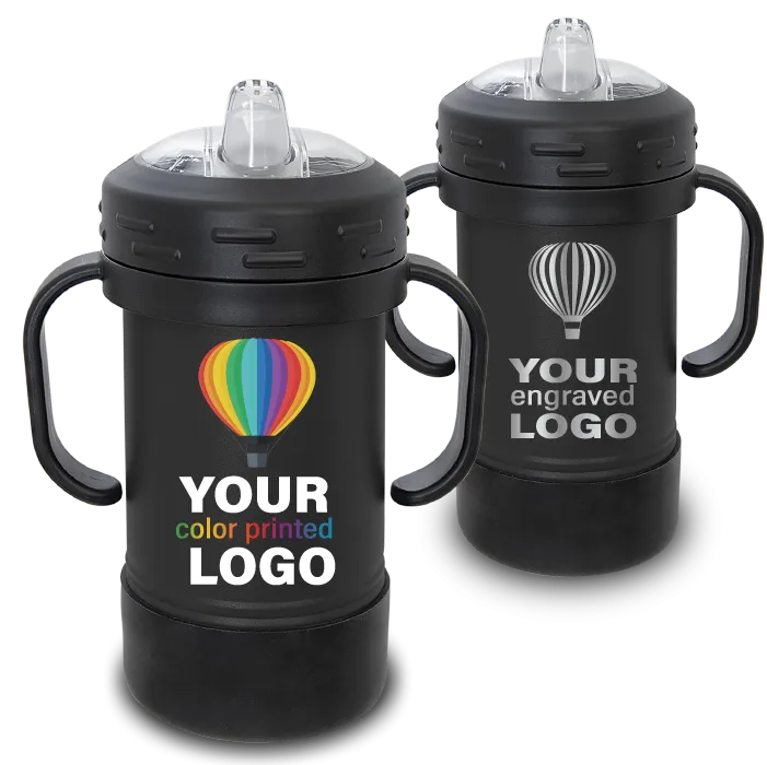 10 oz Promo Sippy Cup Kids Tumblers -Mix & Match- Bulk Wholesale Personalized Engraved or Full Color Print Logo