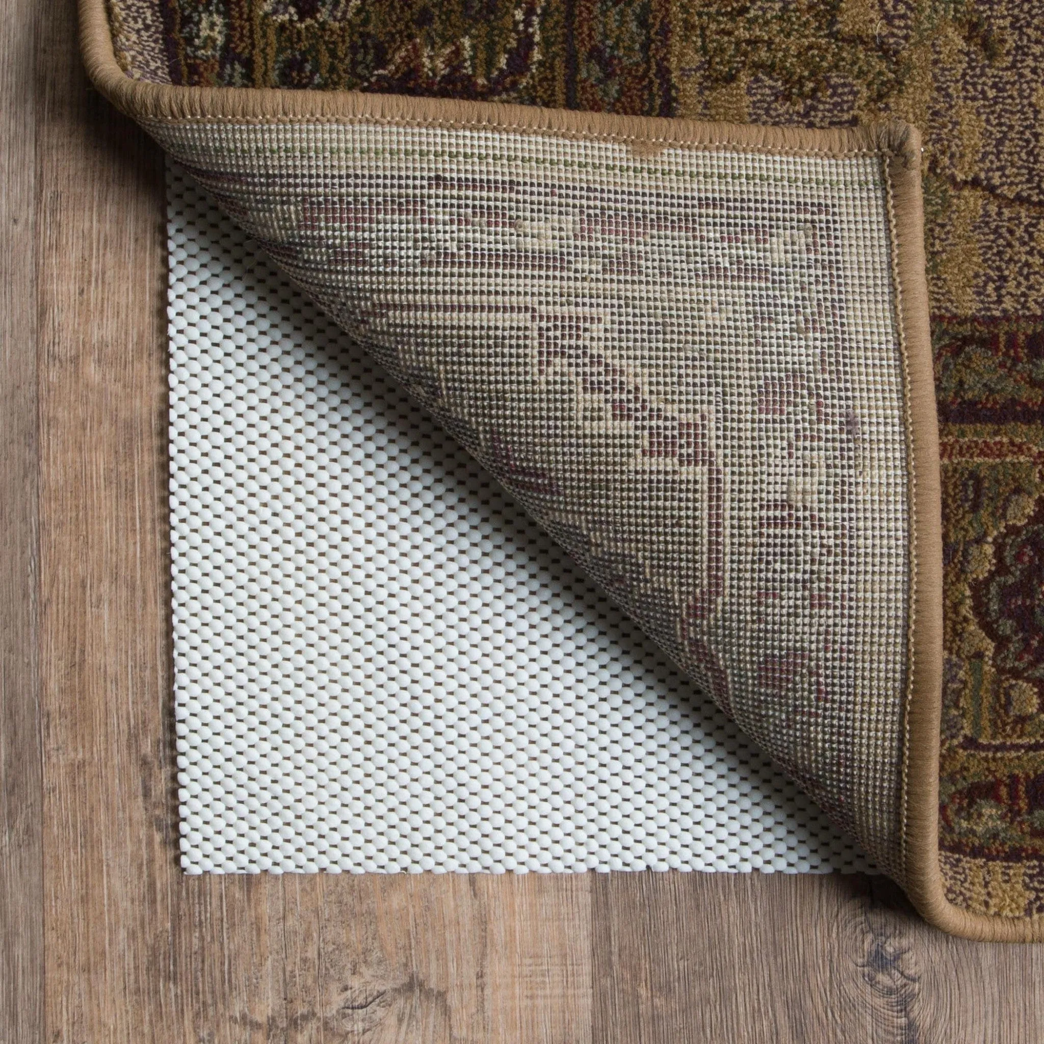 12" X 15" Beige Non Slip Rug Pad