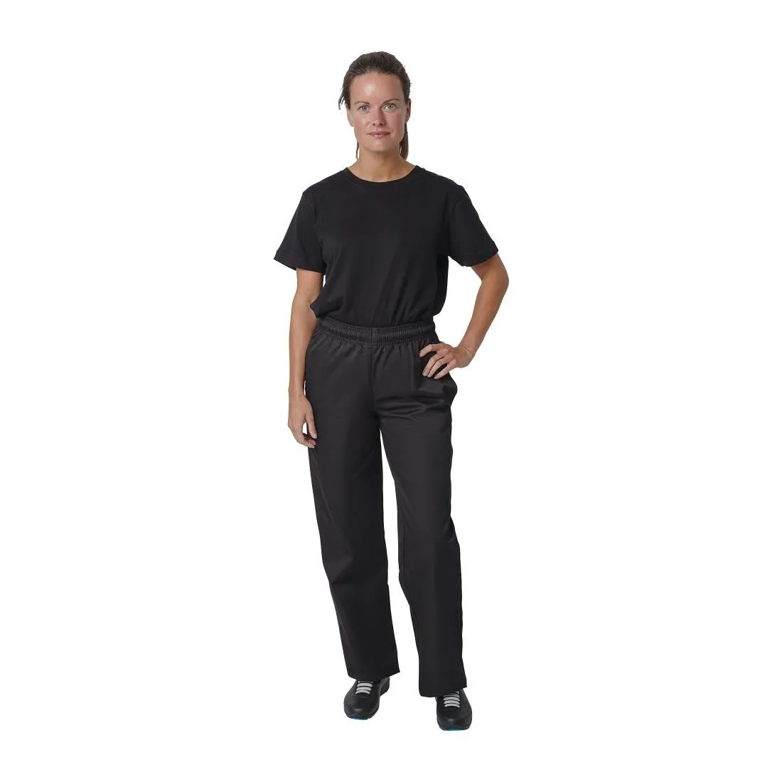 A582-XXL Whites Vegas Chef Trousers Polycotton Black 2XL