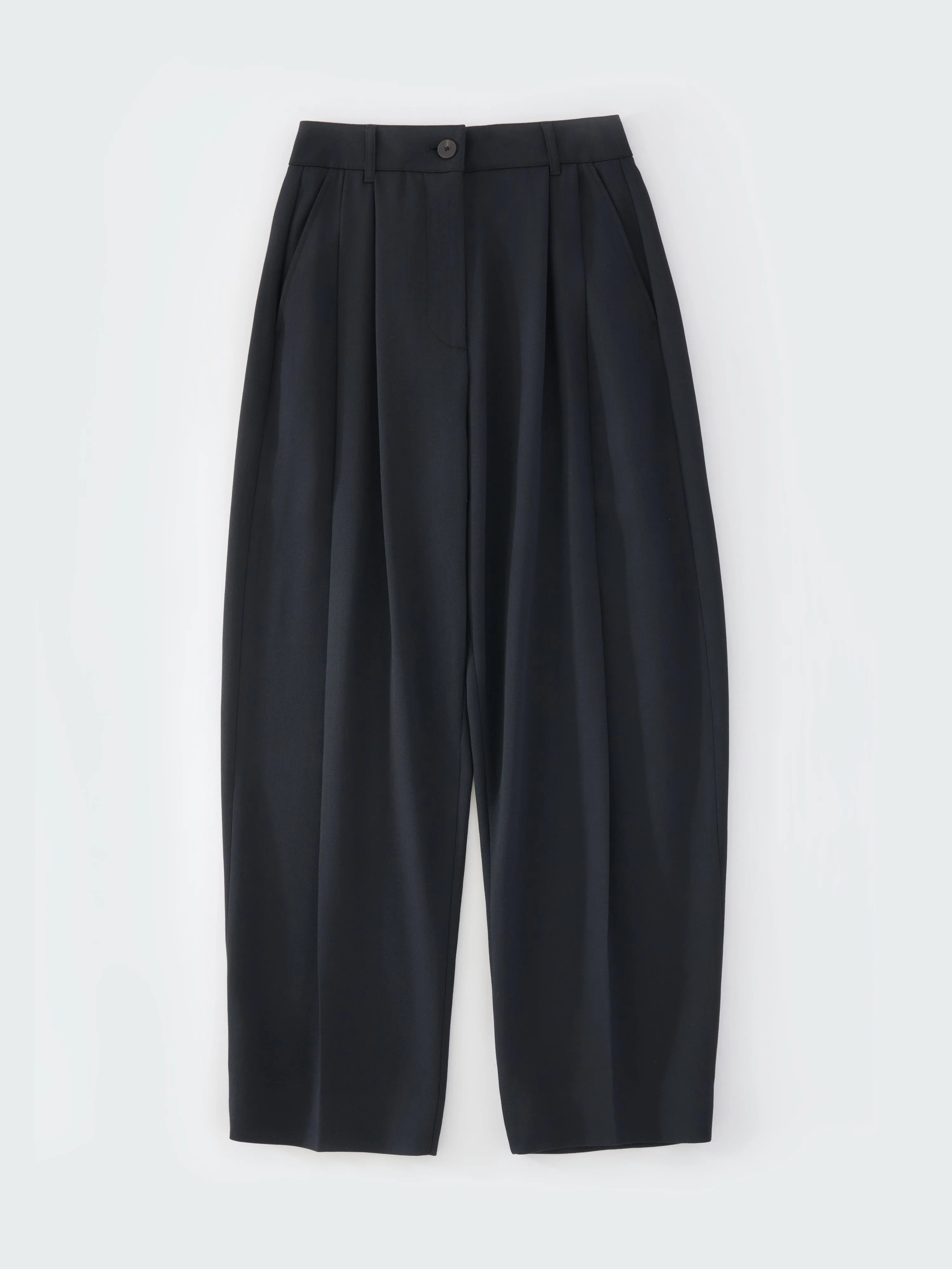 Acuna Viscose Pant in Darkest Navy