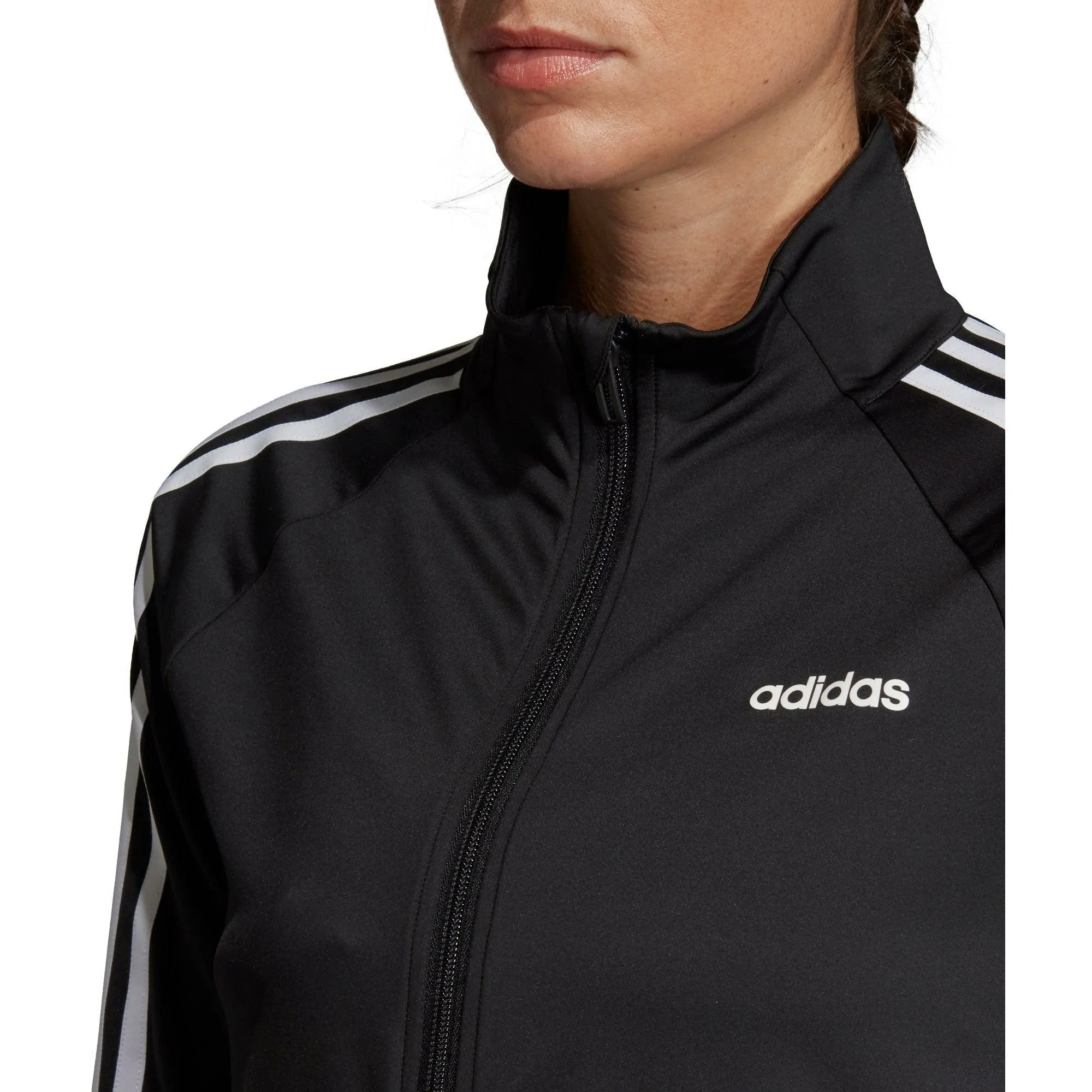 Adidas Designed 2 Move 3-Stripes Womens Track Jacket