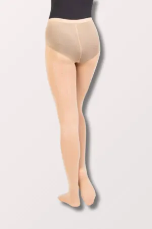 Adult TotalSTRETCH Elastic Waistband Footed Dance Tights (A30) - Jazzy Tan