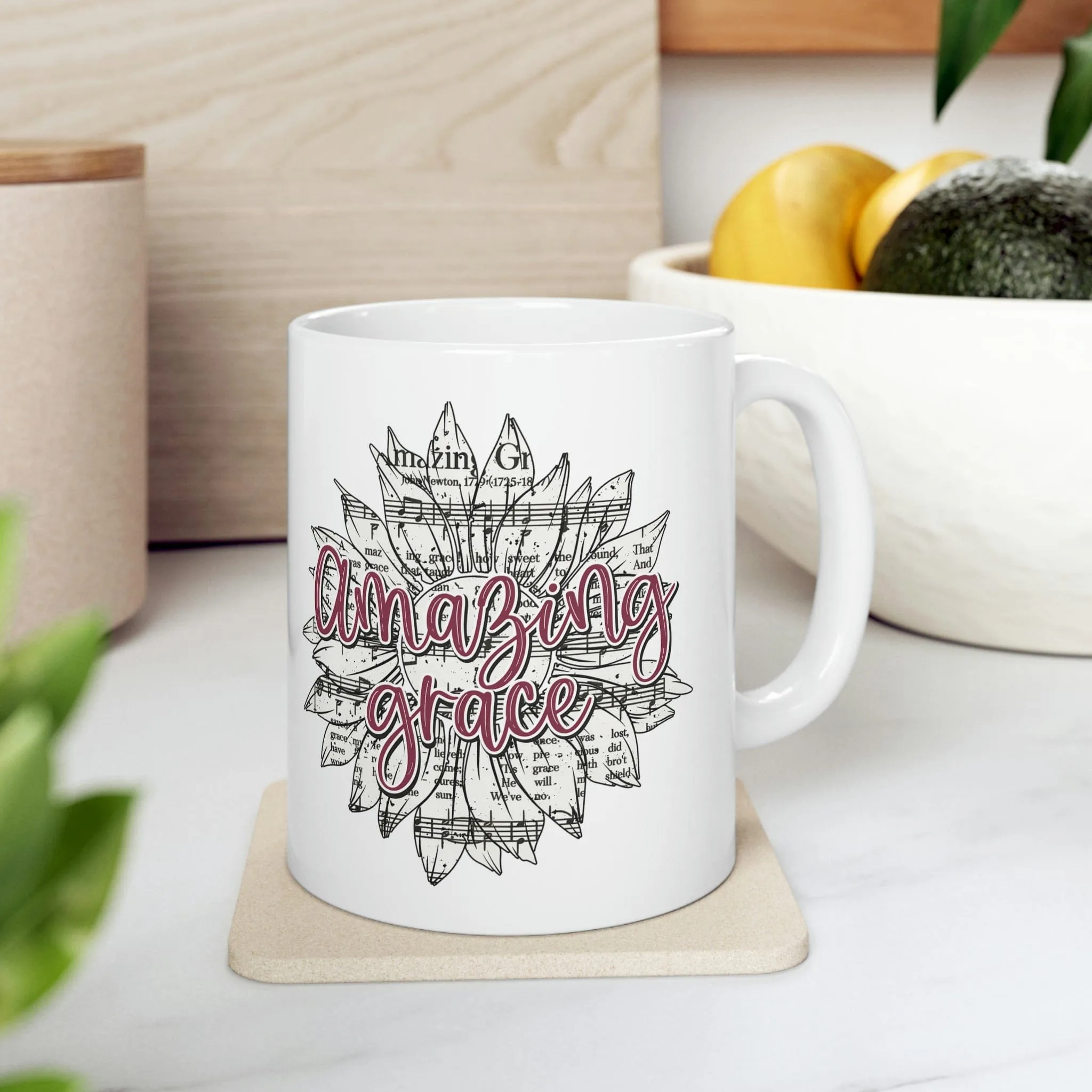 Amazing Grace Sunflower 11oz Mug