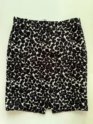 Animal Print Skirt Midi J Crew O, Size 4