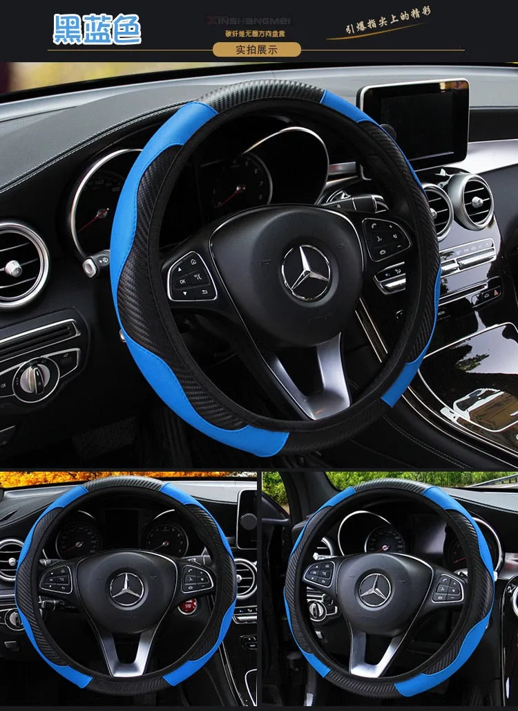 Anti-slip car steering wheel cover