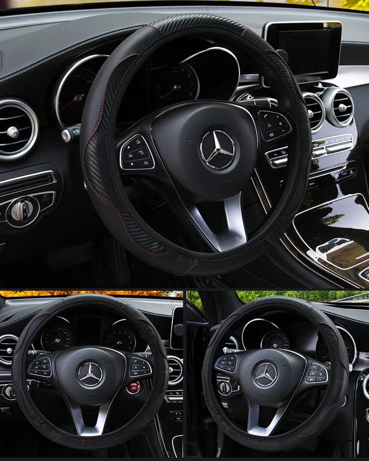 Anti-slip car steering wheel cover