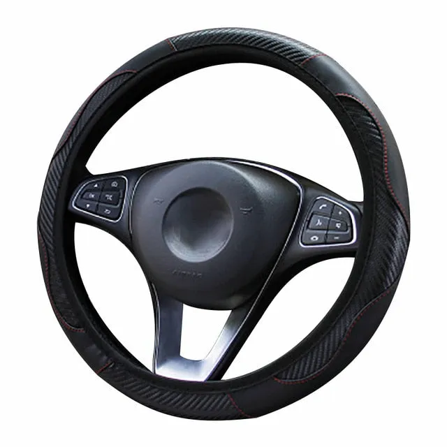 Anti-slip car steering wheel cover