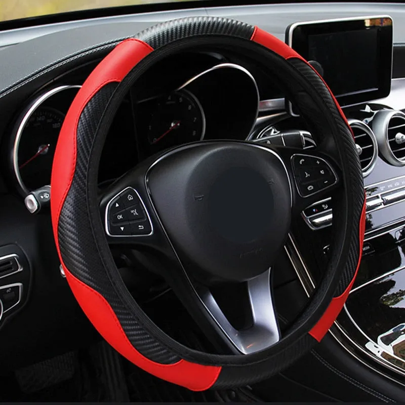 Anti-slip car steering wheel cover