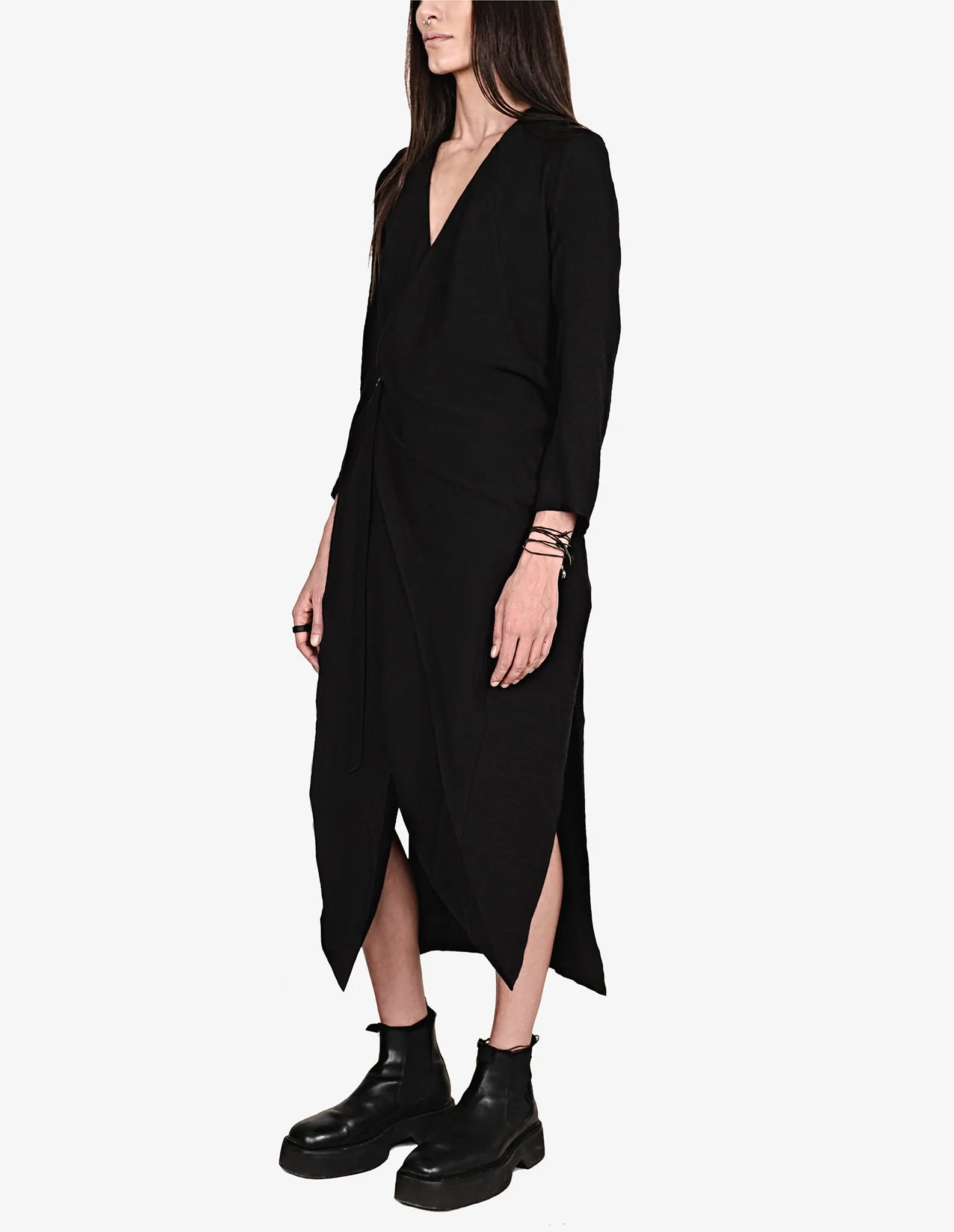 Asymmetric Wrap Dress