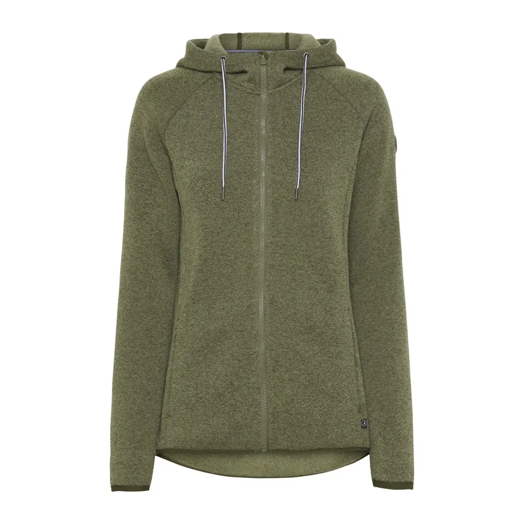 Bea Fleece Zip Jacket - Army Grøn