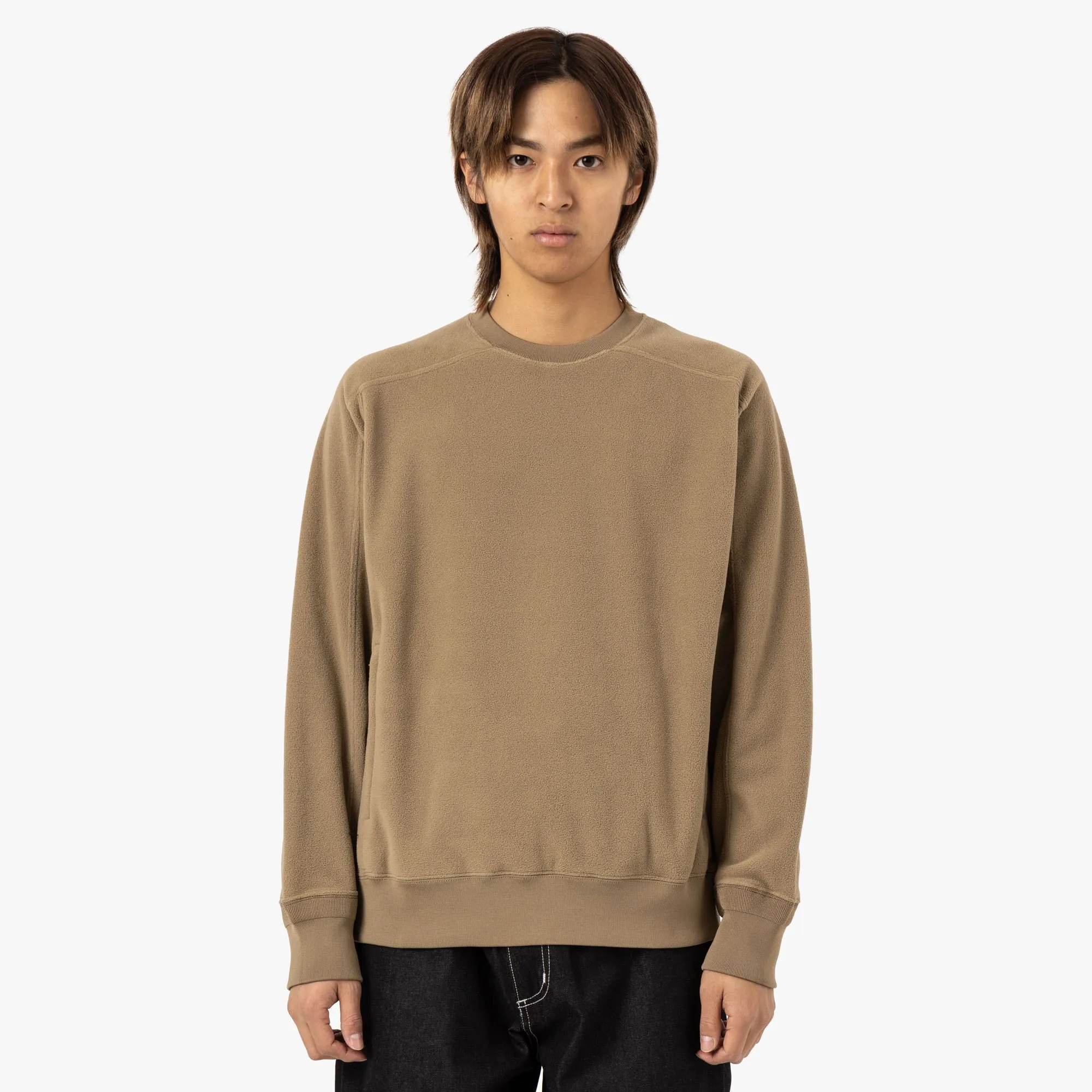 BEAMS PLUS MIL Crew Fleece / Coyote