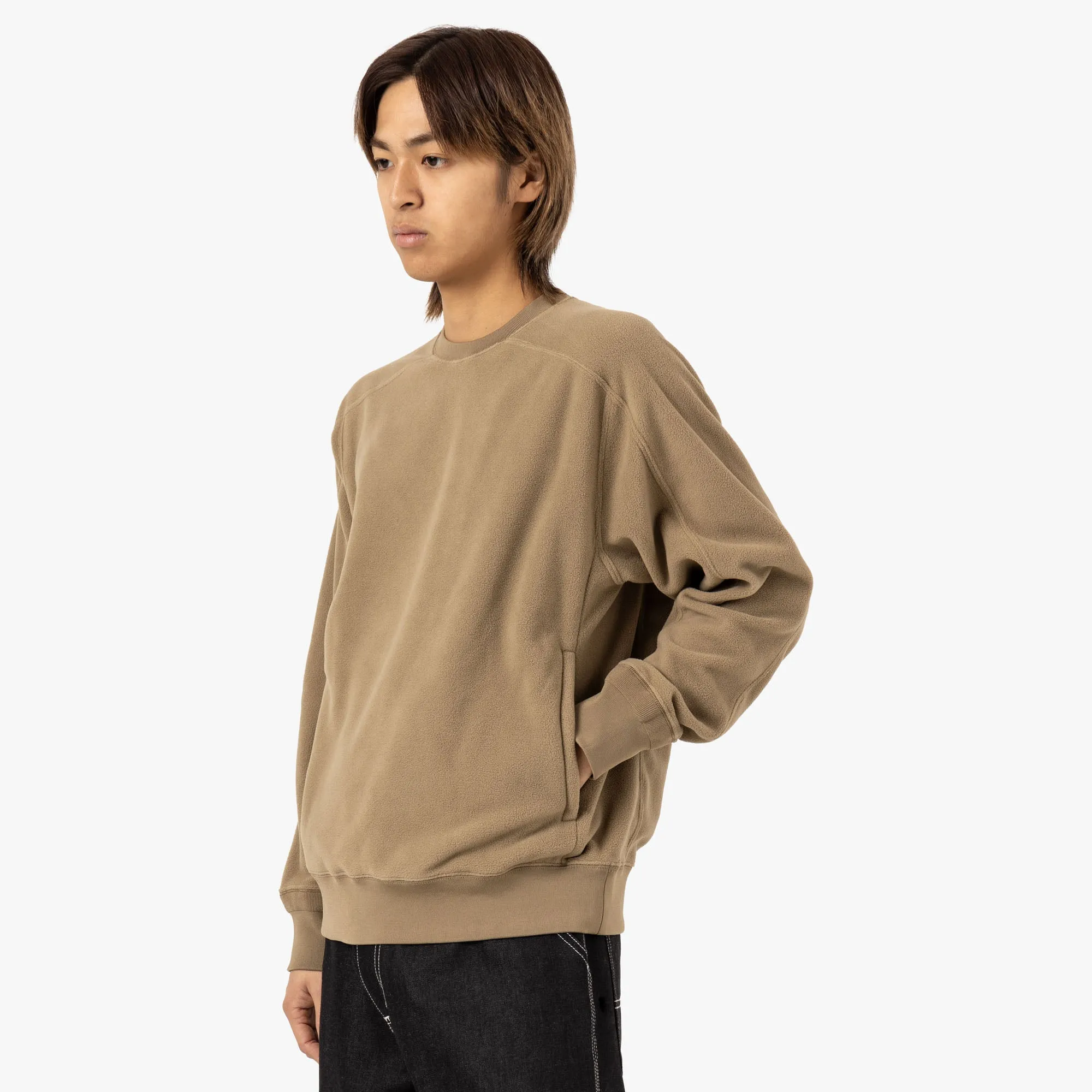 BEAMS PLUS MIL Crew Fleece / Coyote