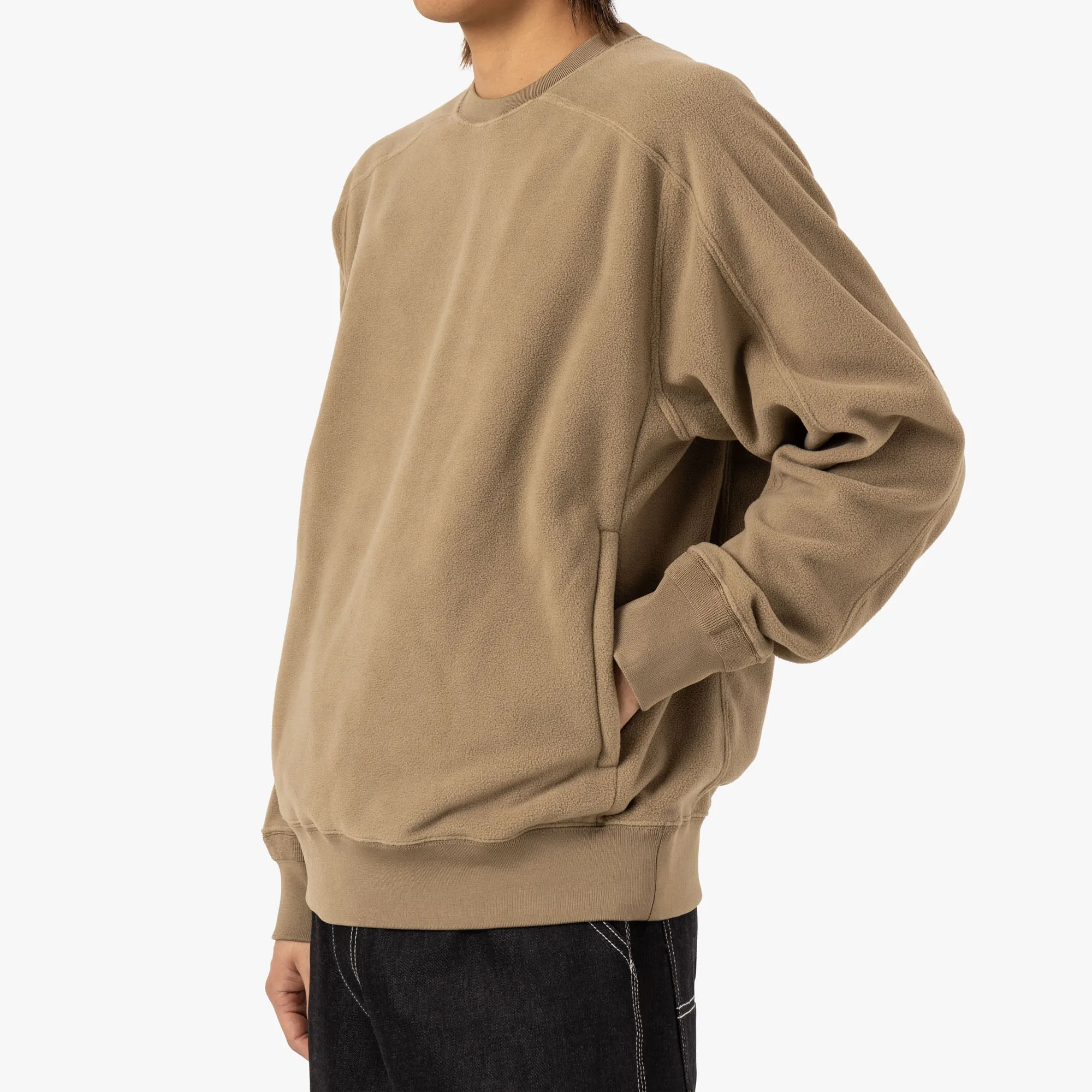 BEAMS PLUS MIL Crew Fleece / Coyote