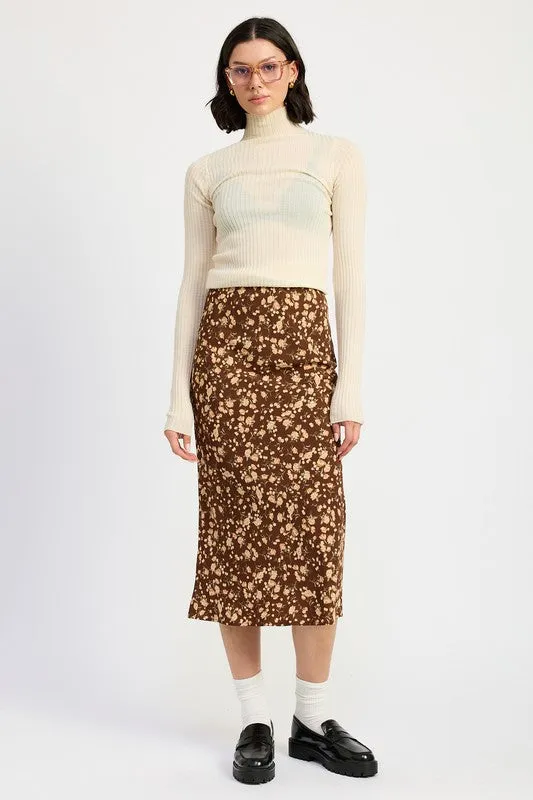 BIAS MIDI SKIRT