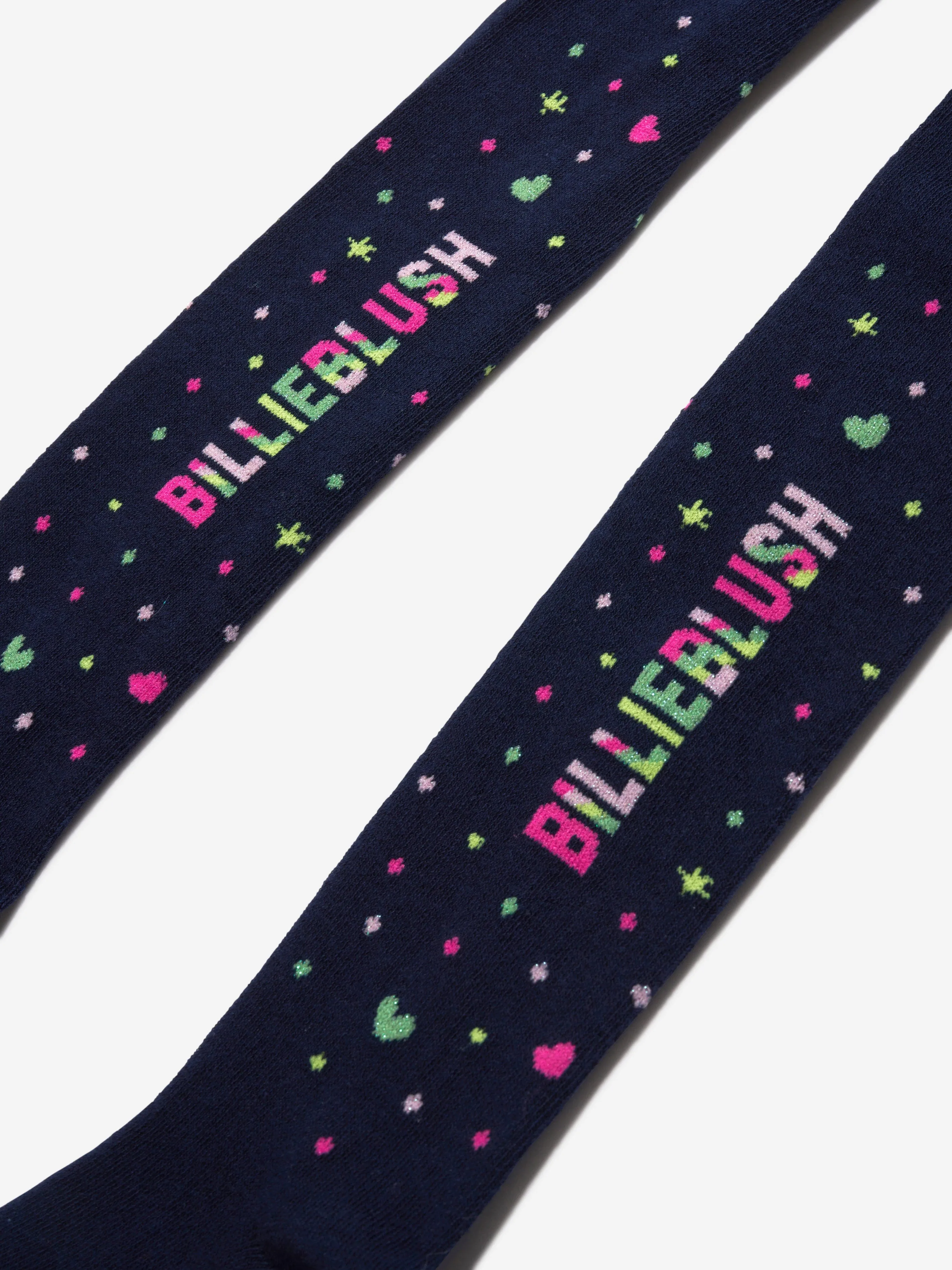 Billieblush Girls Logo Tights in Navy