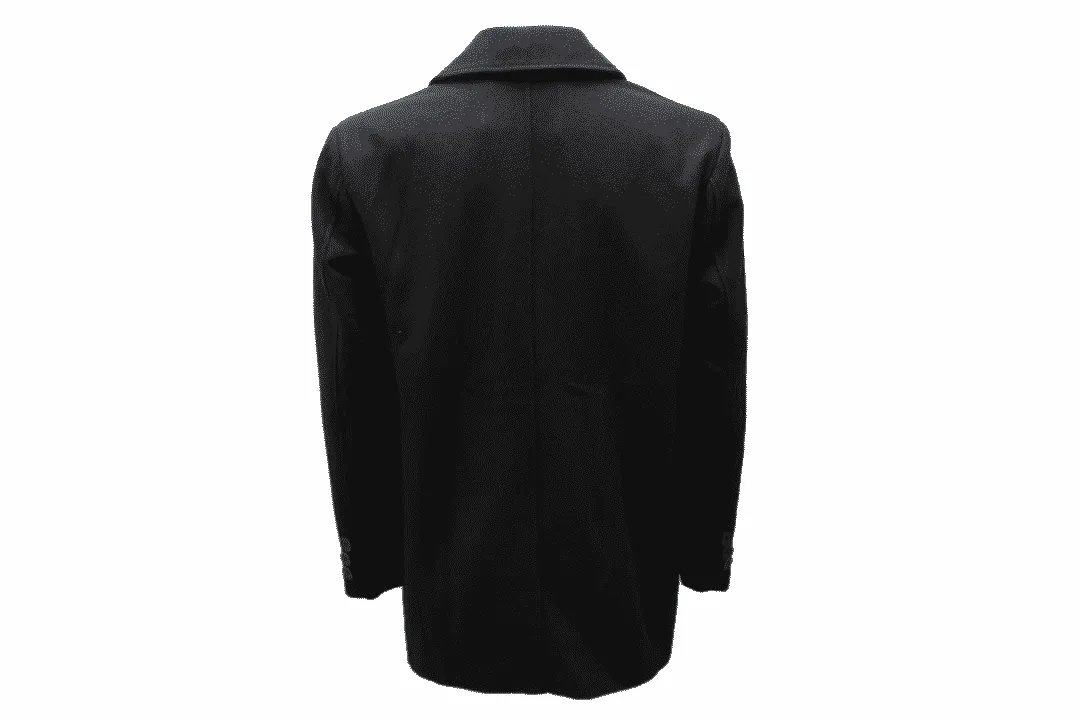 Black Double Breasted Pea Coat