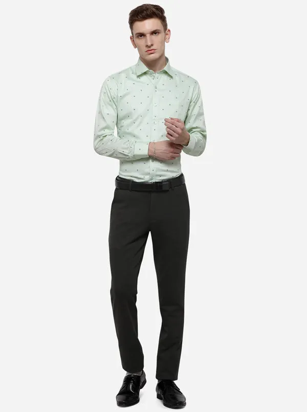 Black Solid Slim Fit Club Wear Trouser | JB Studio