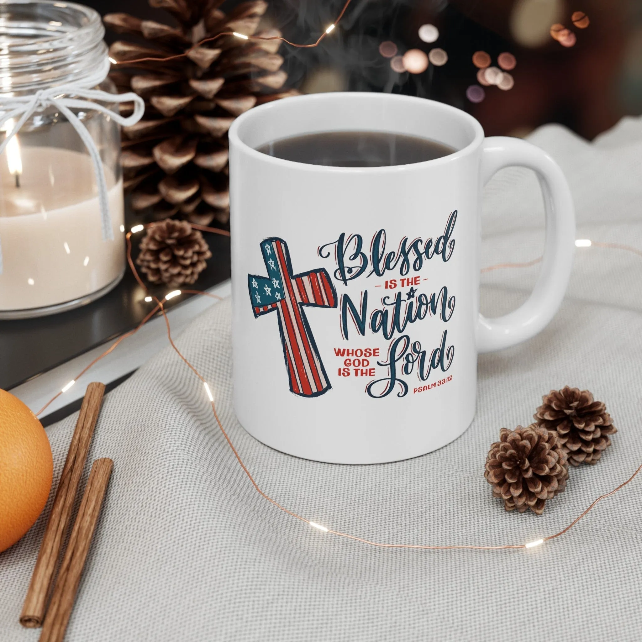 Blessed is the Nation 11oz Mug