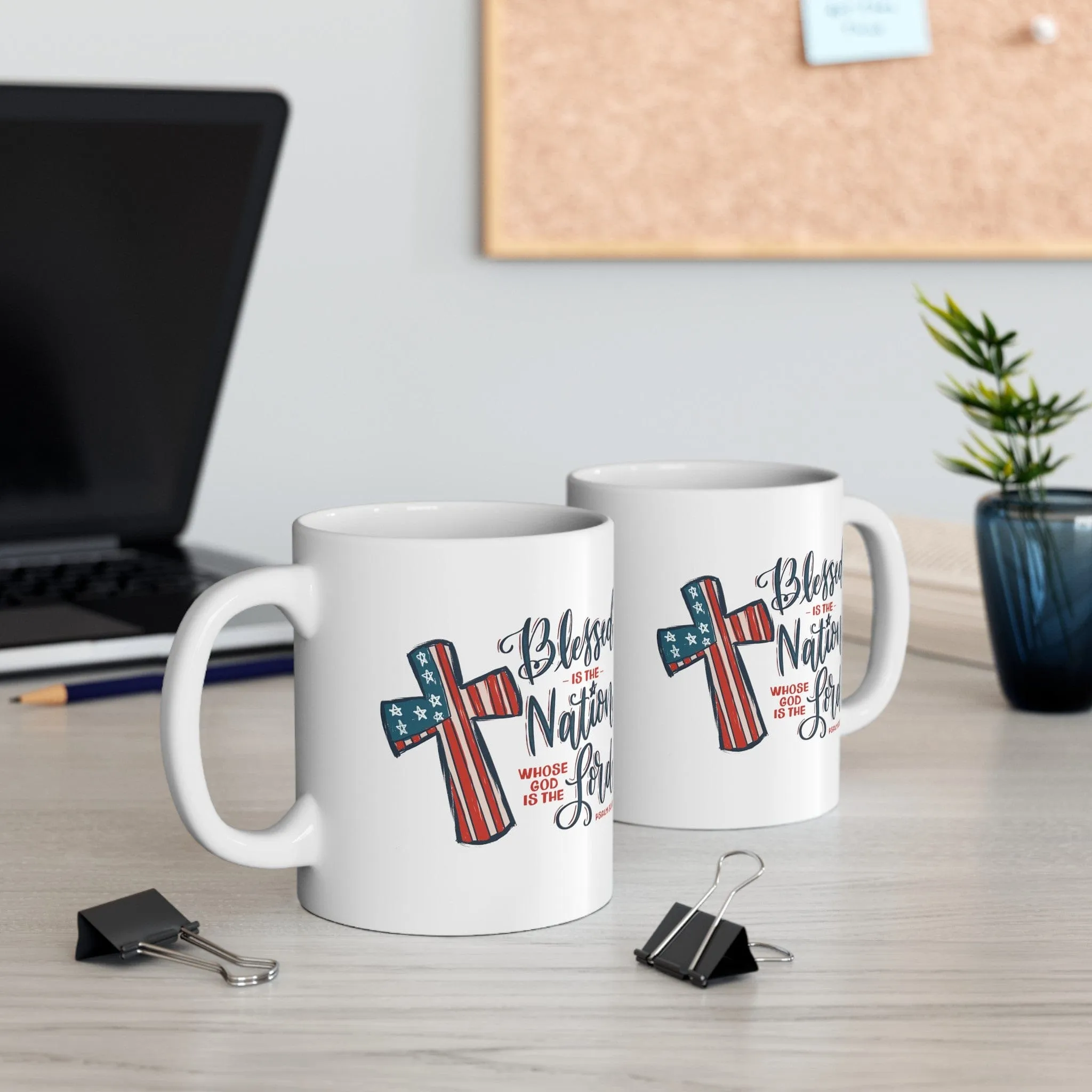 Blessed is the Nation 11oz Mug