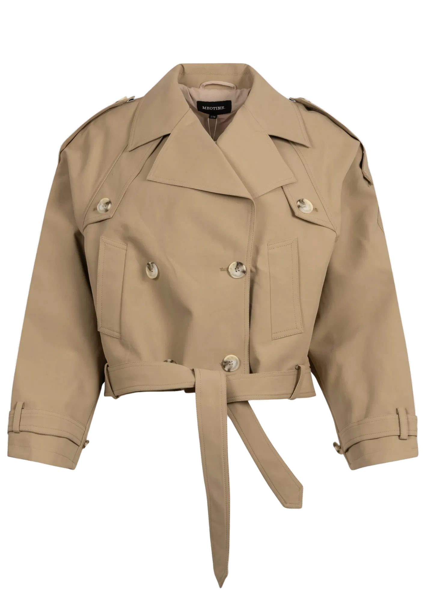 Bobby Canvas Trench Jacket - Beige