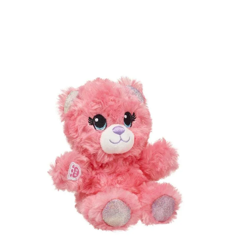 Build-A-Bear Mini Beans Coral Teddy Bear