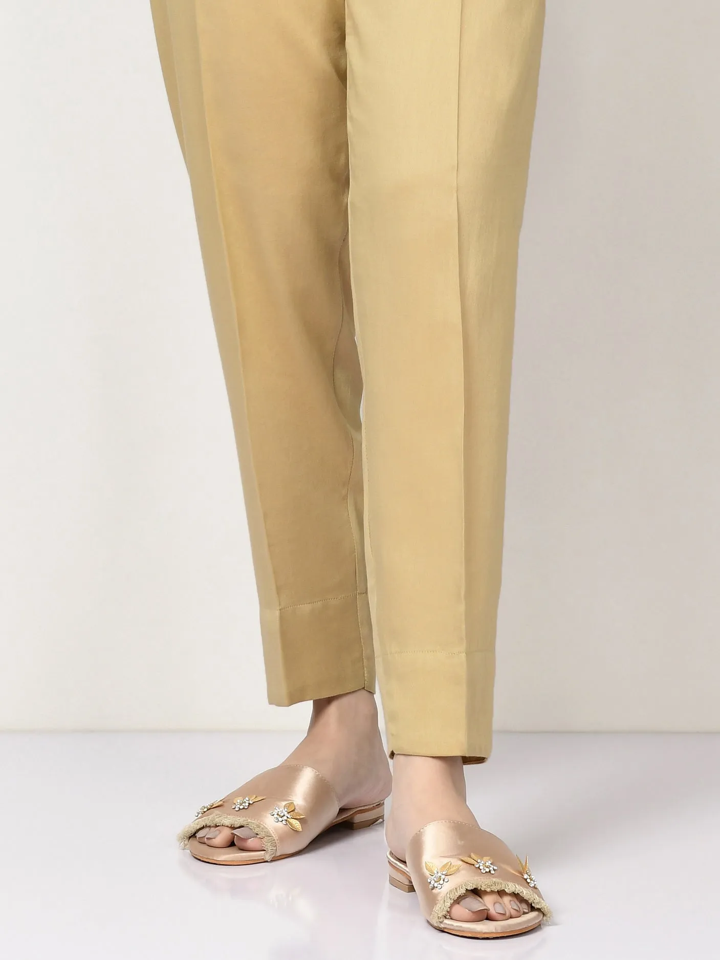 Cambric Trouser- Medium Khaki