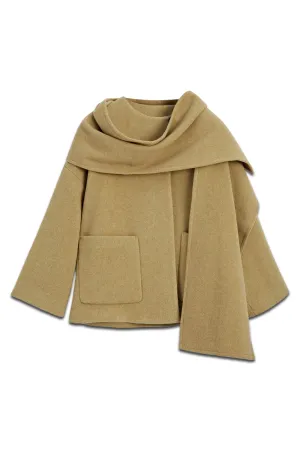 Cape Coat with Scarf