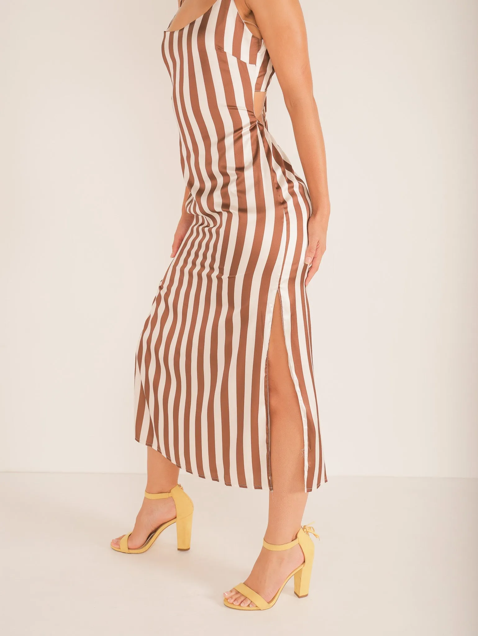 Cassie Striped Midi Dress