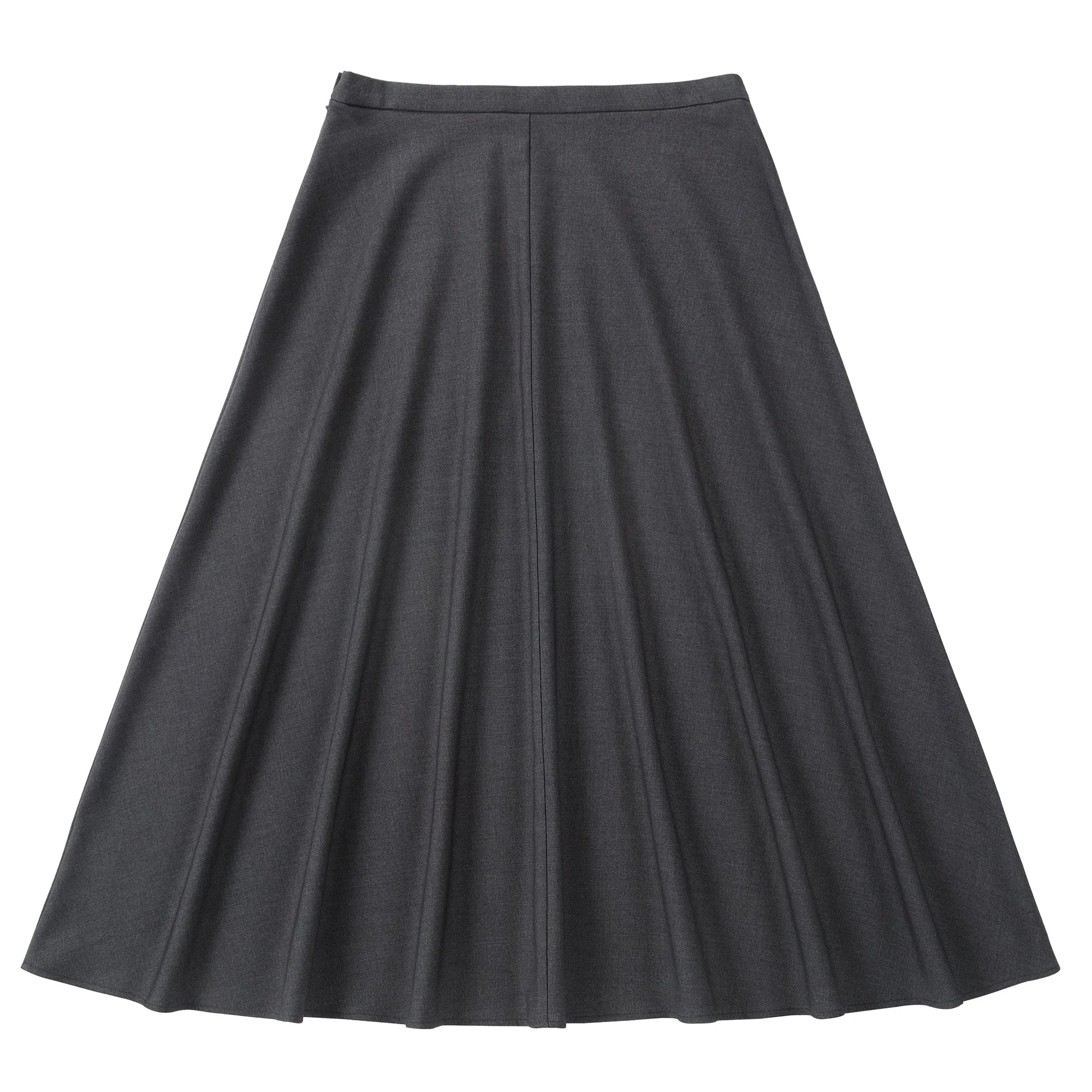 Charcoal A-Line Skirt