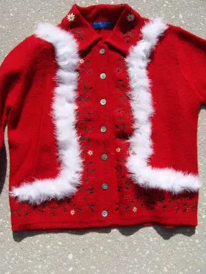 Cheap Red Wool Ugly Christmas Sweater