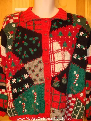 Christmas Sweater 80s Holy Grail of Ugly Green Red