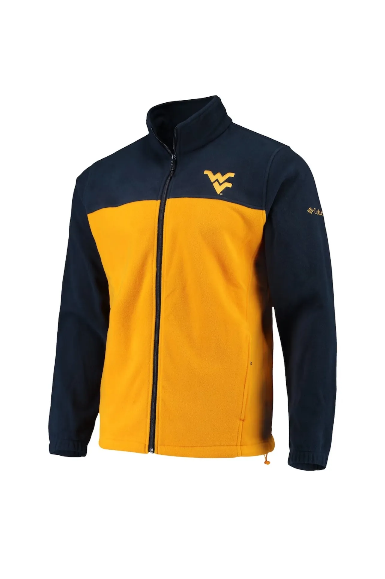 COLUMBIA MEN’S WEST VIRGINIA MOUNTAINEERS FLANKER III FLEECE FULL-ZIP JACKET