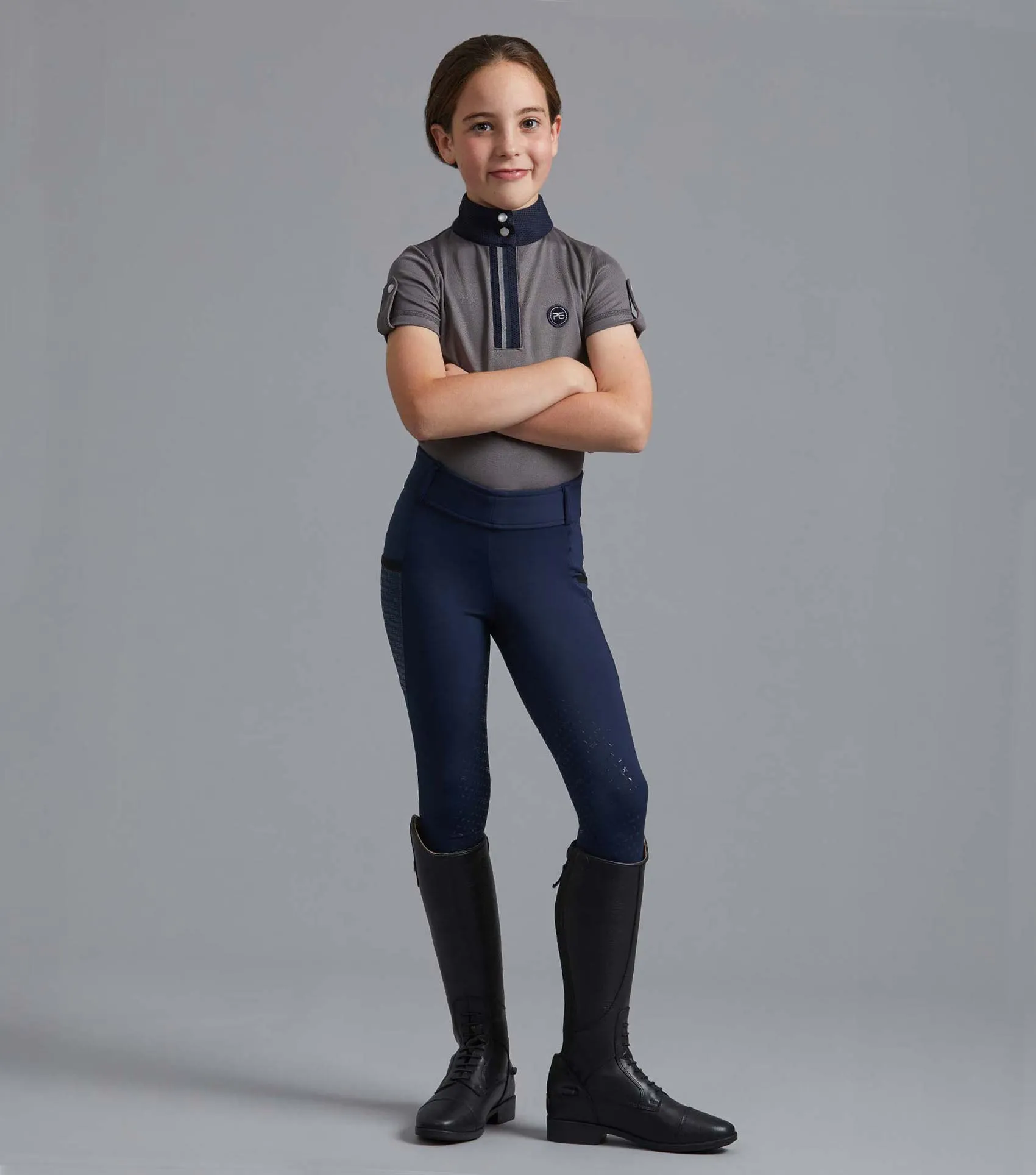 Concerto Girls Riding Tights Orkney Navy