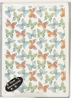 Coral Cockatoo Water Transfer Clear Decal - Watercolour Butterflies