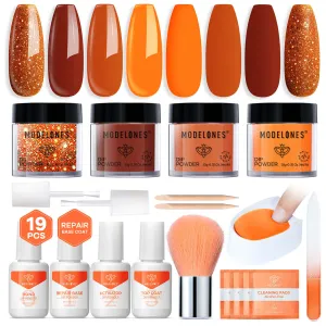 Coral Sunset - 19Pcs Dipping Powder Kit