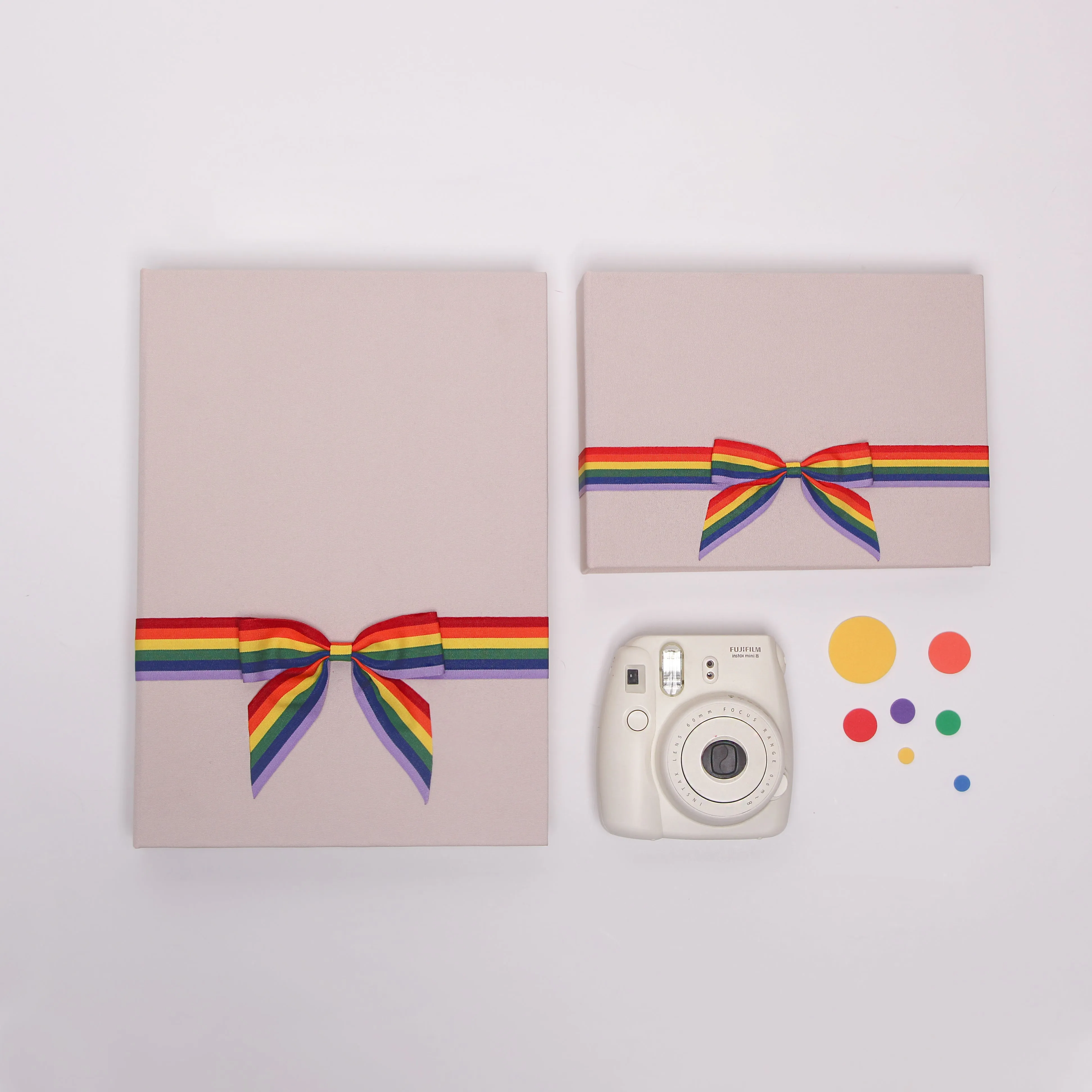 Cream   Rainbow Ribbon | Guest Book