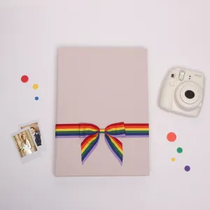 Cream   Rainbow Ribbon | Guest Book