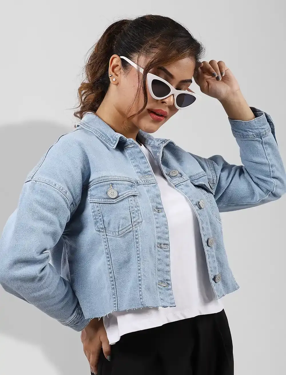 Cropped Denim Jacket