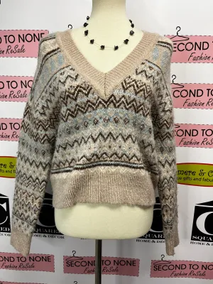 Cropped Wool Sweater (Size S)