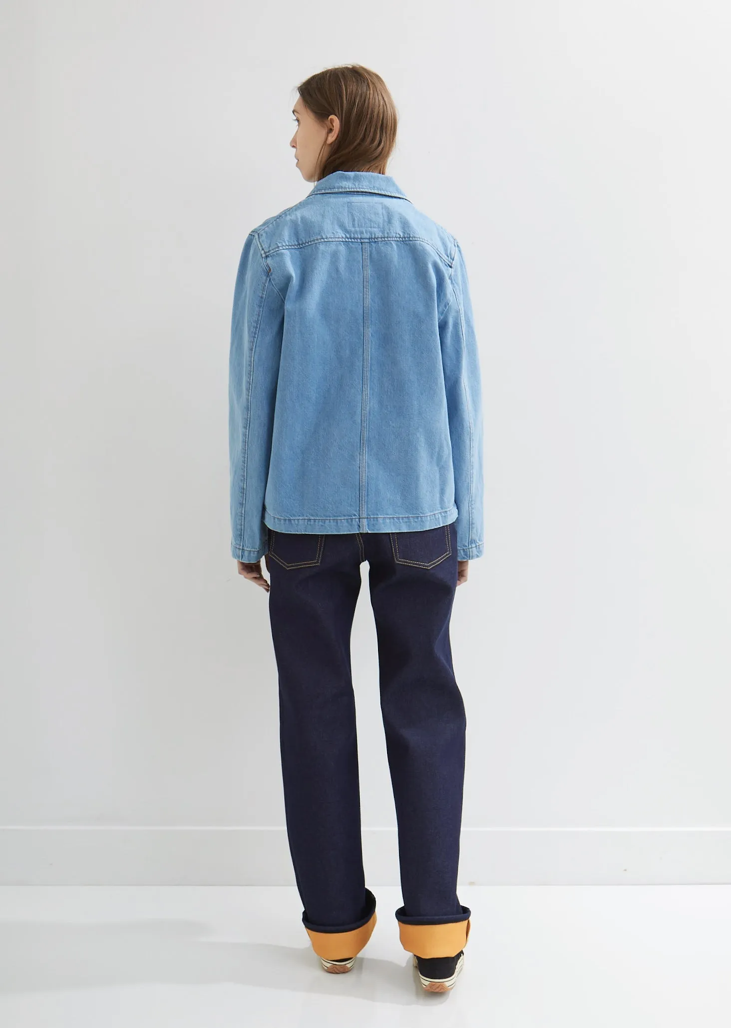 Cropped Work Denim Jacket