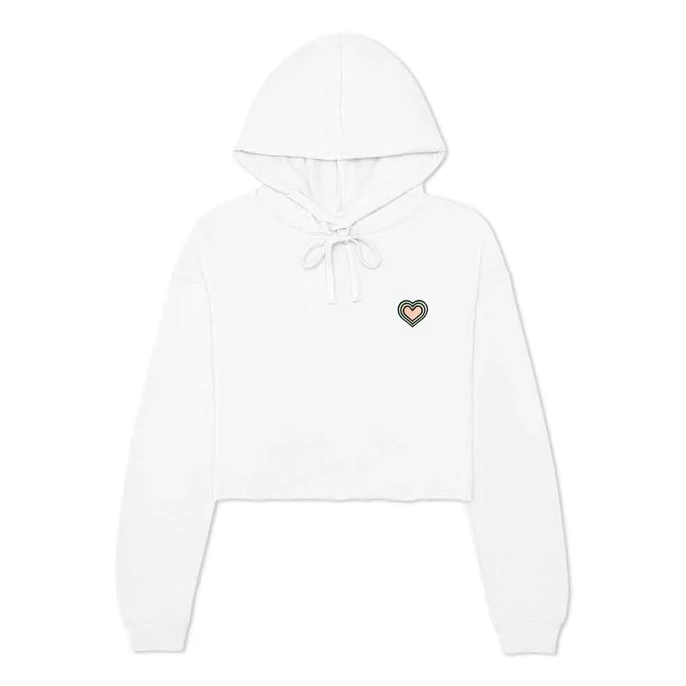 Dalix Heart Cropped Hoodie (Glow in the Dark)