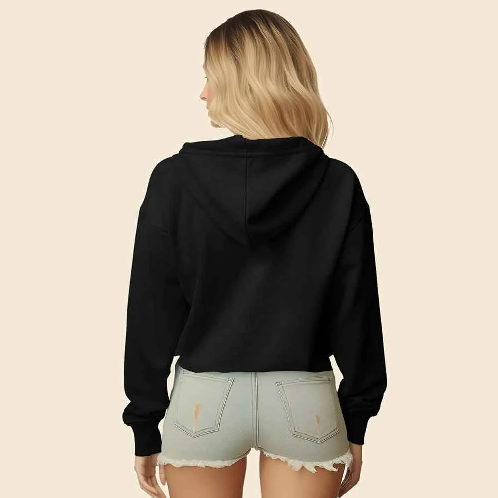 Dalix Heart Cropped Hoodie (Glow in the Dark)