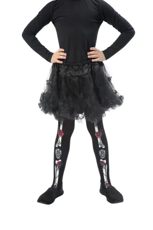 Day of the Dead Tights, Child, Black