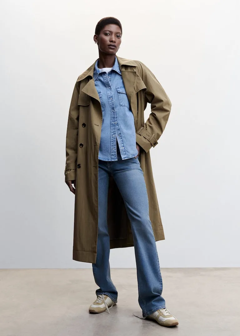 Double-button trench