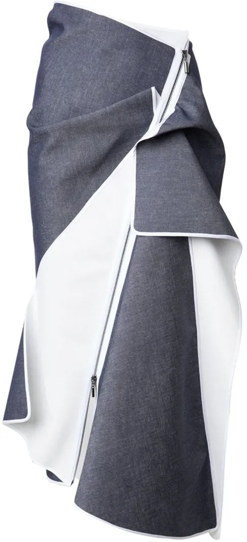 Draped Zip Skirt