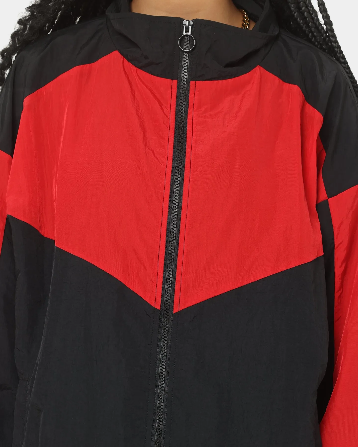 EN ES Women's Track And Field Spray Jacket Red/Black