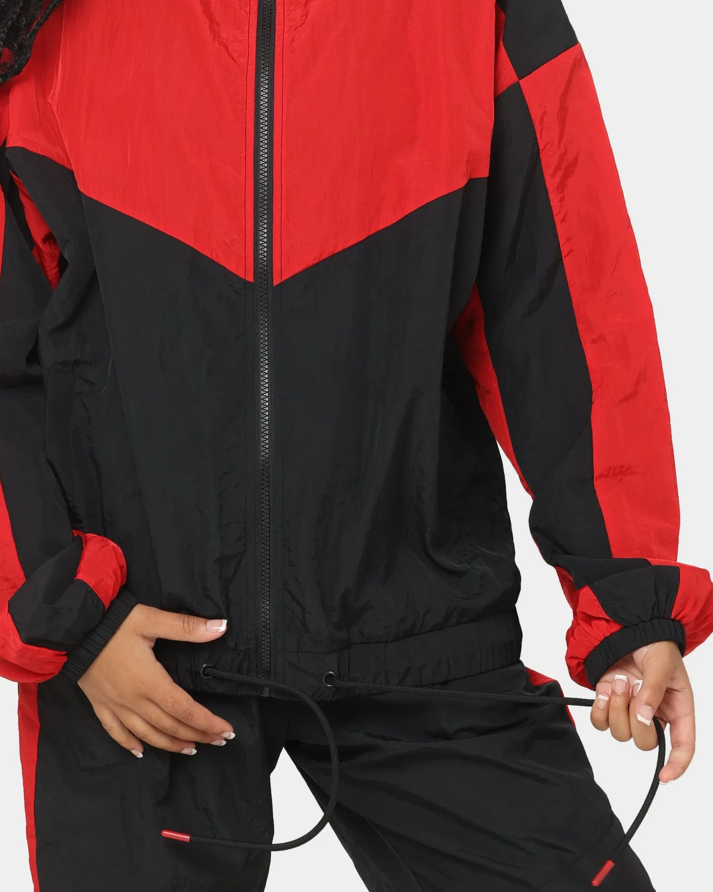 EN ES Women's Track And Field Spray Jacket Red/Black