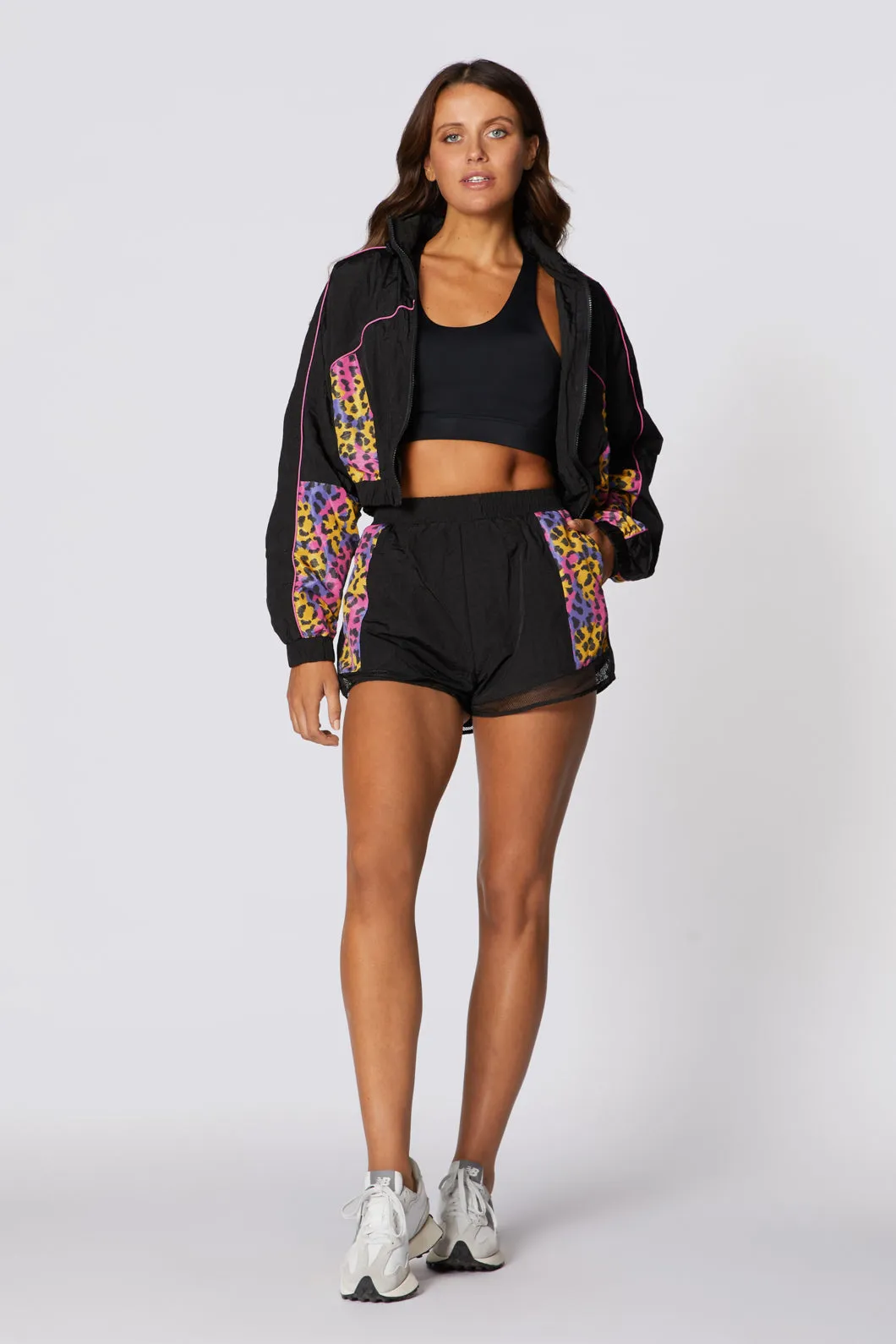 Fierce Printed Cropped Jacket