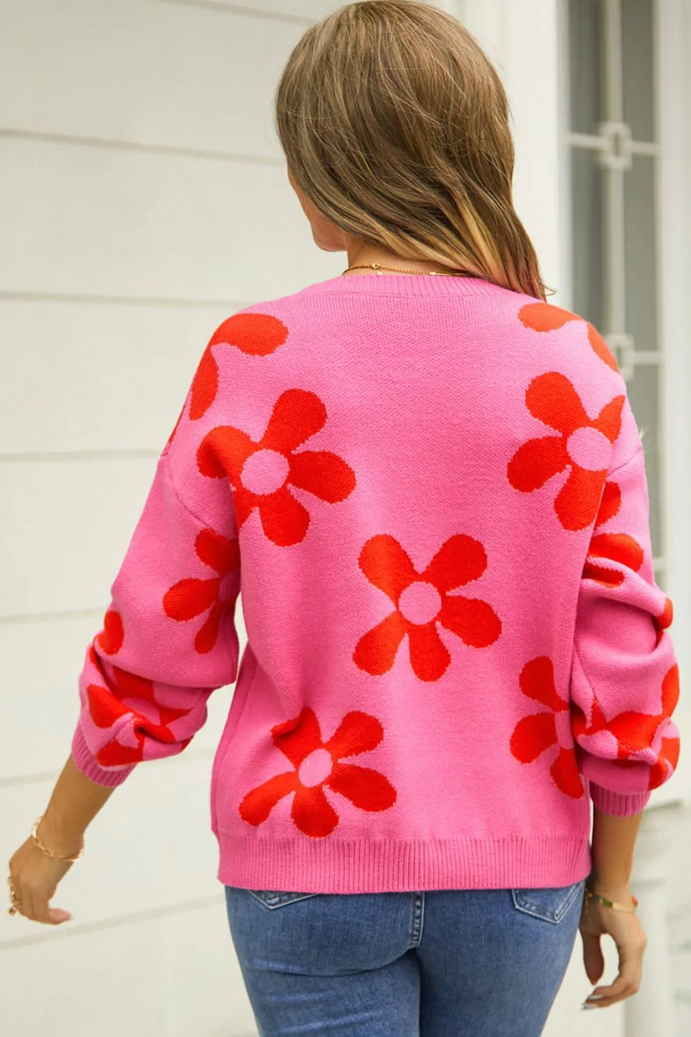 Floral Super Cute Sweater